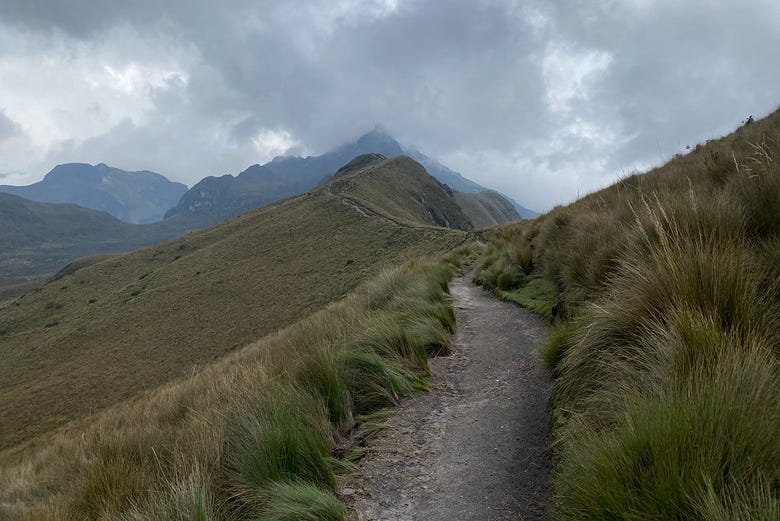 Ruta por las montañas del cruce andino 