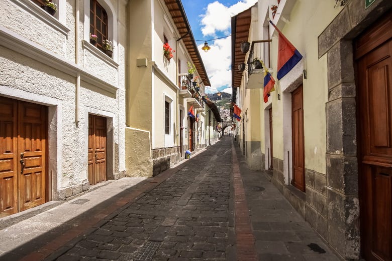La Ronda, a historic street in Quito