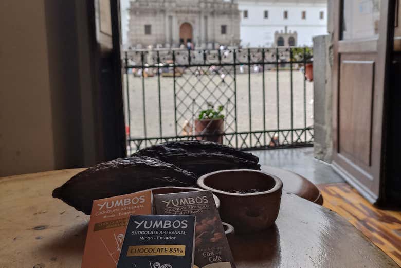 Tudo pronto para a degustação de chocolate de fino aroma