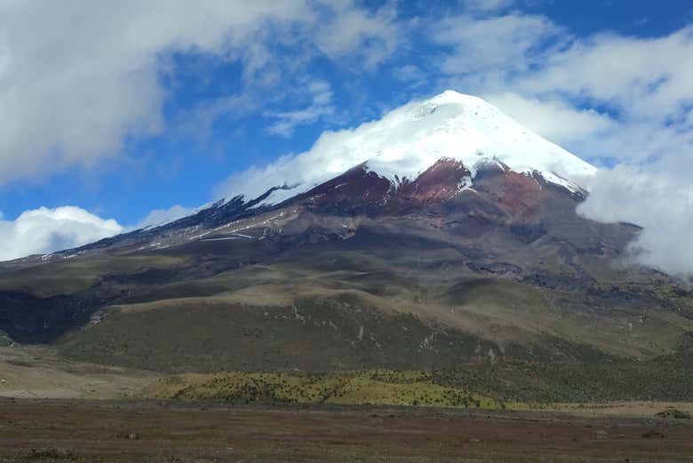 Contemplando el volcán Cotopaxi