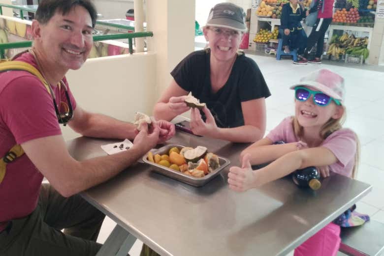 Apreciando a gastronomia de Quito
