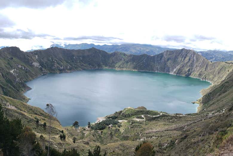 Vistas de la laguna del Quilotoa