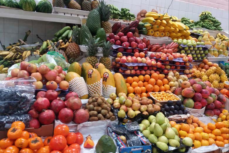 Puesto del mercado tradicional