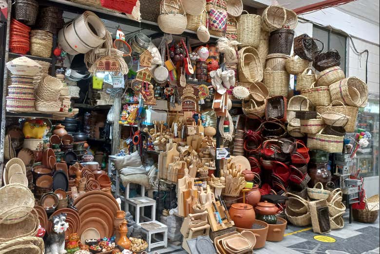 Puesto de productos artesanales