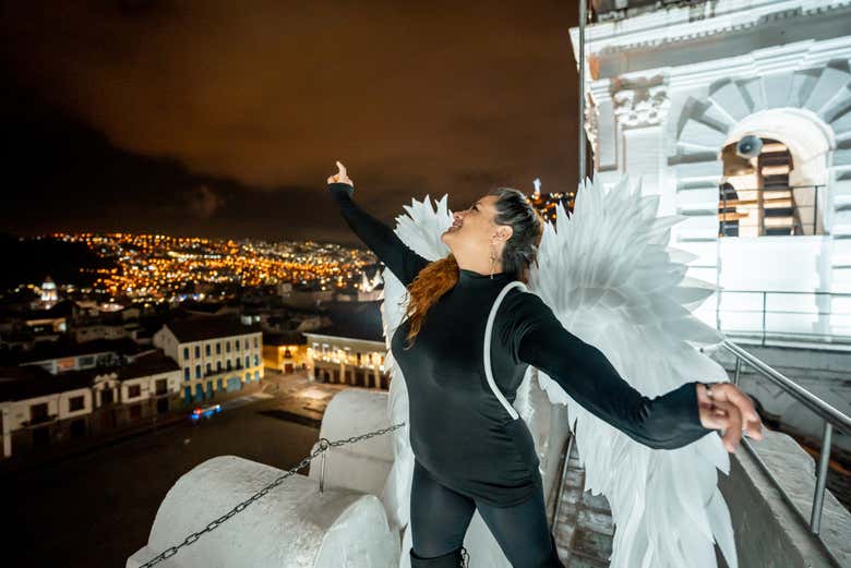 Get amazing views of Quito at night
