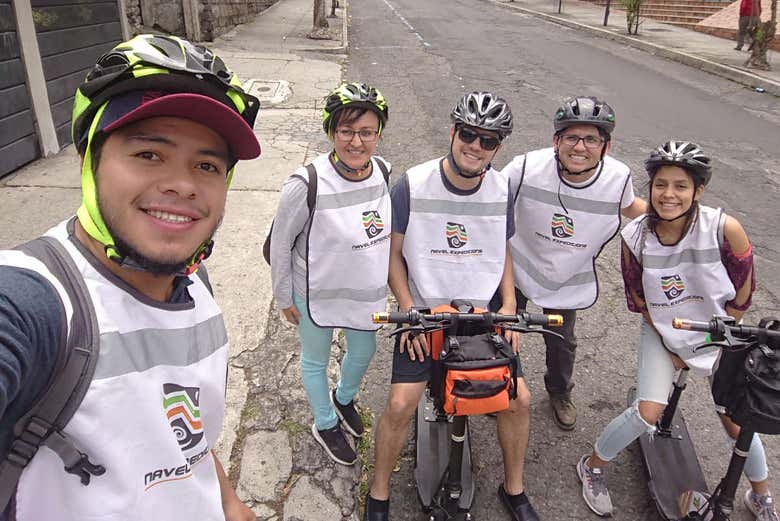 Selfie con el guía en Quito