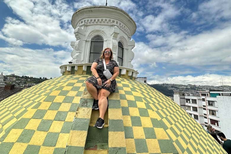 La vista sulle cupole di Quito