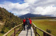 Trilha pelo vulcão Cotopaxi