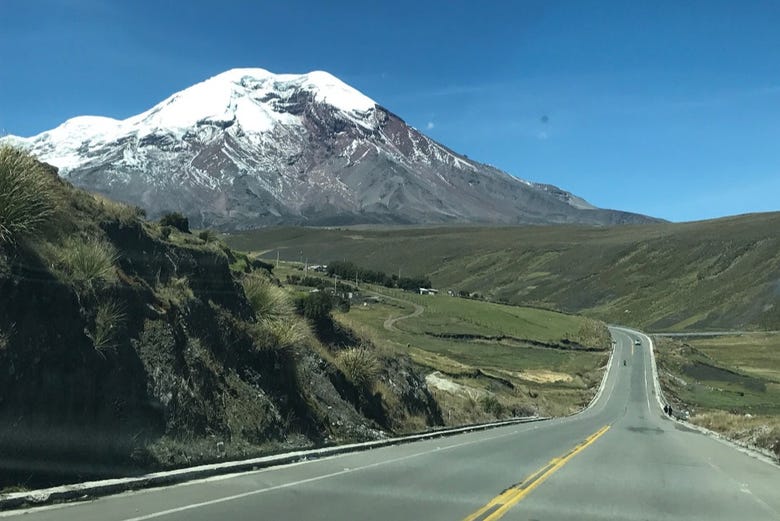 Chimborazo volcano road