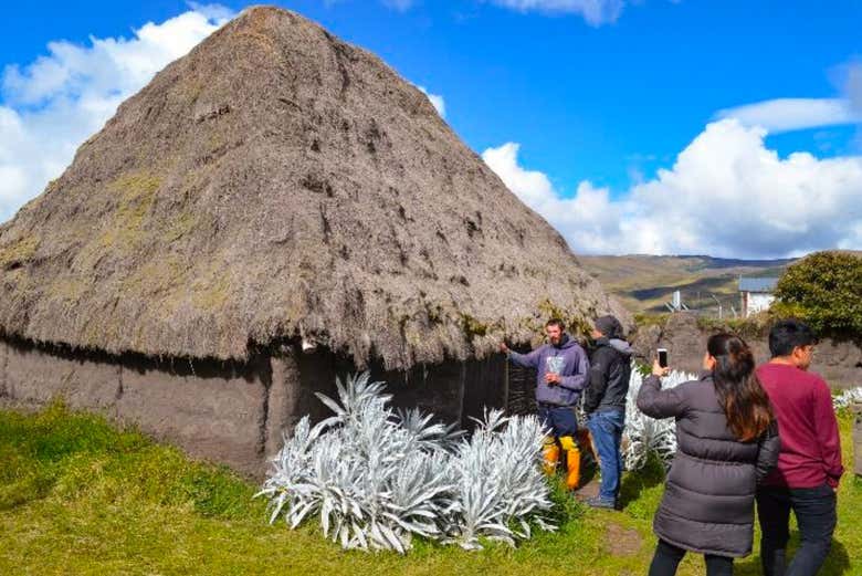 Durante el tour por el volcán Chimborazo