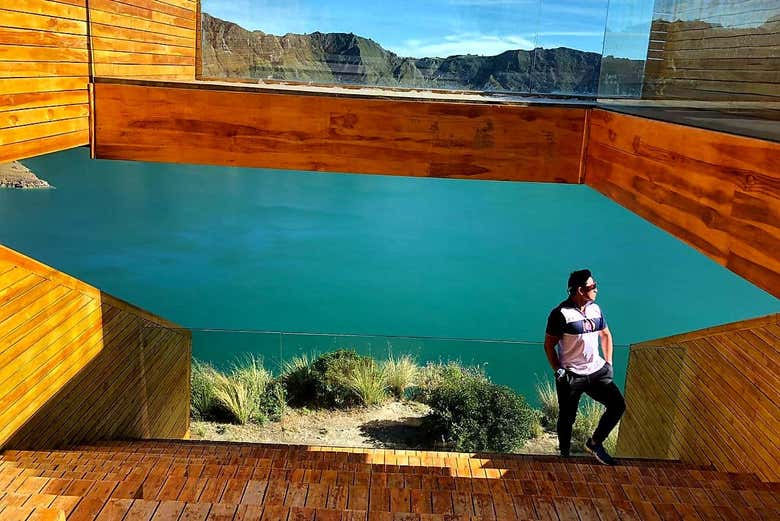 Viewpoint at the Quilotoa Lagoon
