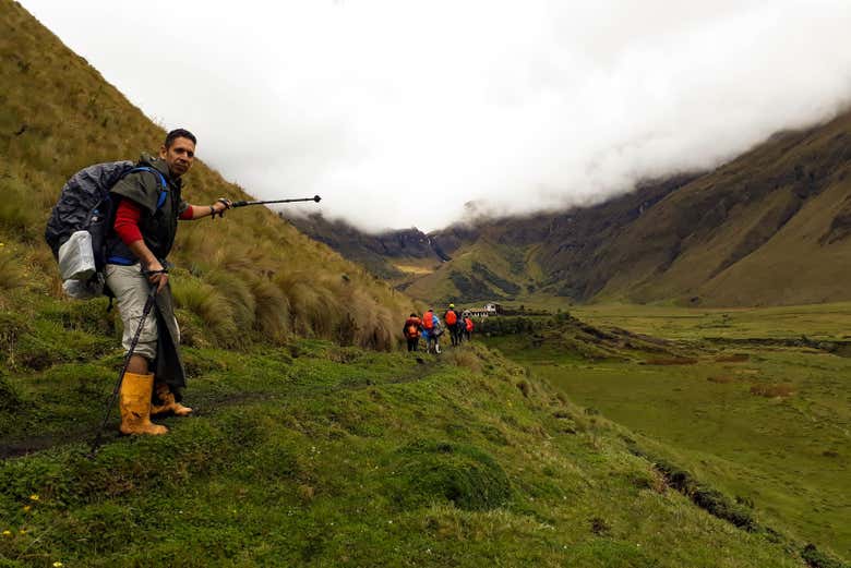Percorso di trekking sul vulcano El Altar