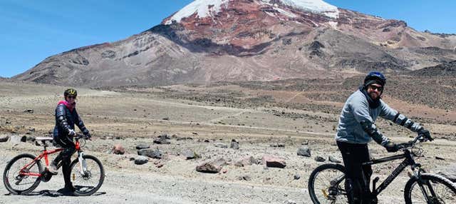Balade à vélo au volcan Chimborazo