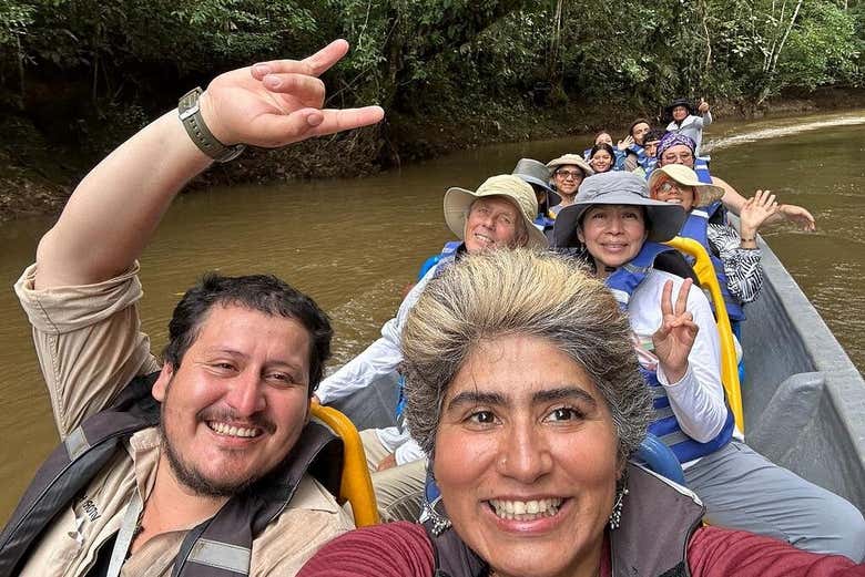 Enjoy a canoe down the River Cuyabeno