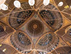Intricate details inside the Alabaster Mosque