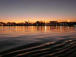 Sunset over Luxor from the Nile