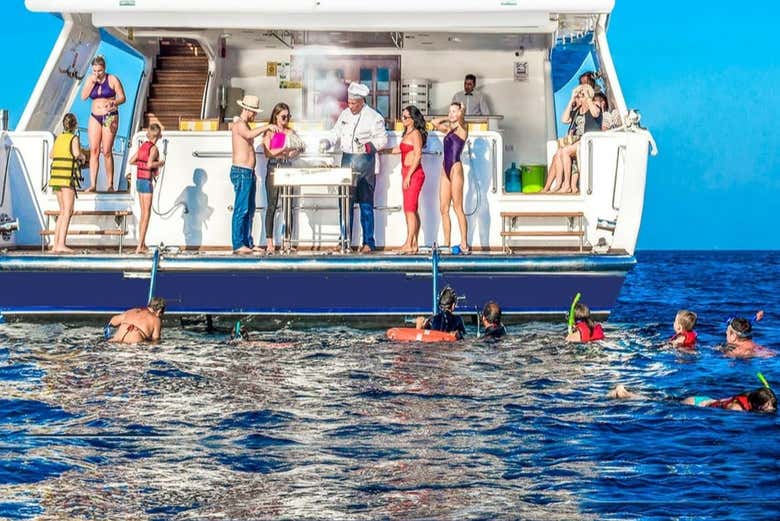 Parada para un chapuzón