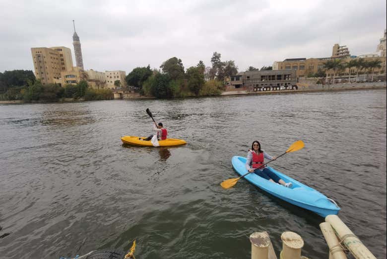 Navegando pelo curso do Nilo no Cairo