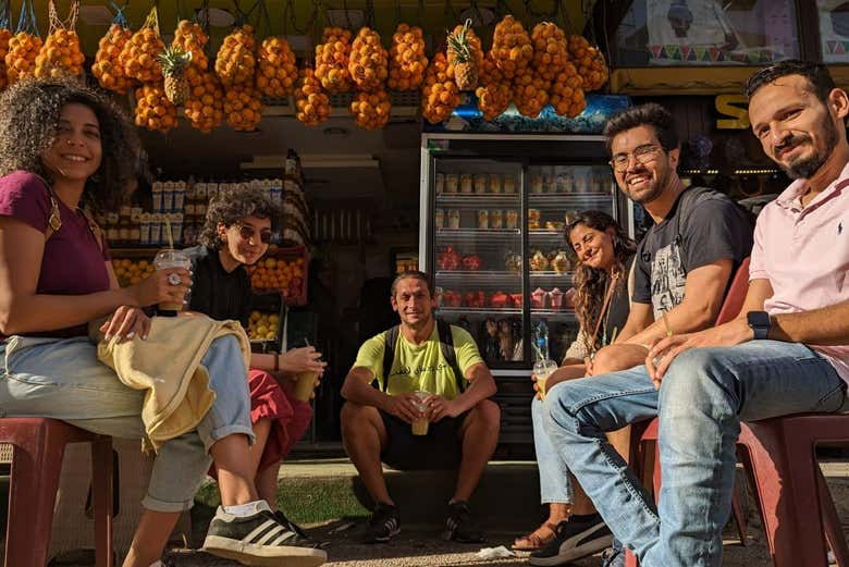 Kick off this food tour with a refreshing juice