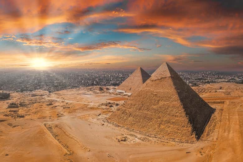 Marvel at these famous pyramids from above