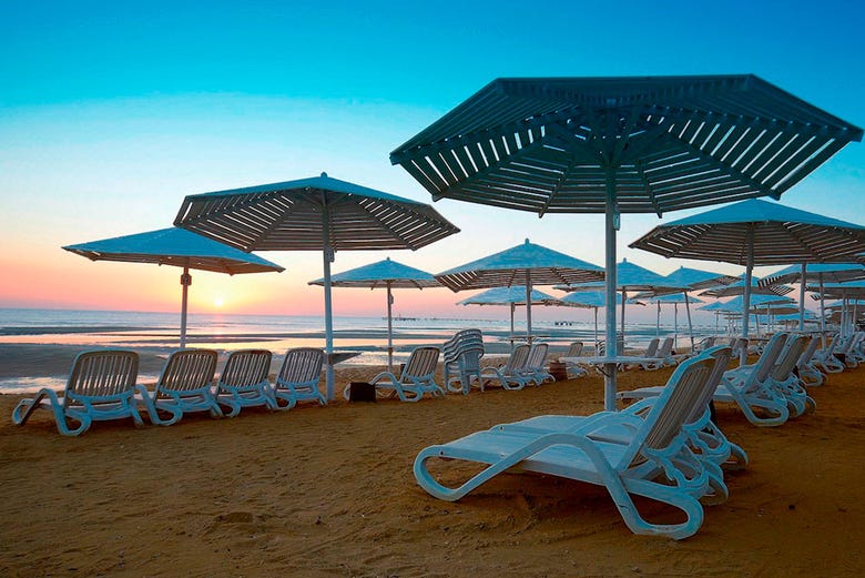 Spiaggia privata del resort più grande di Ain Sukhna