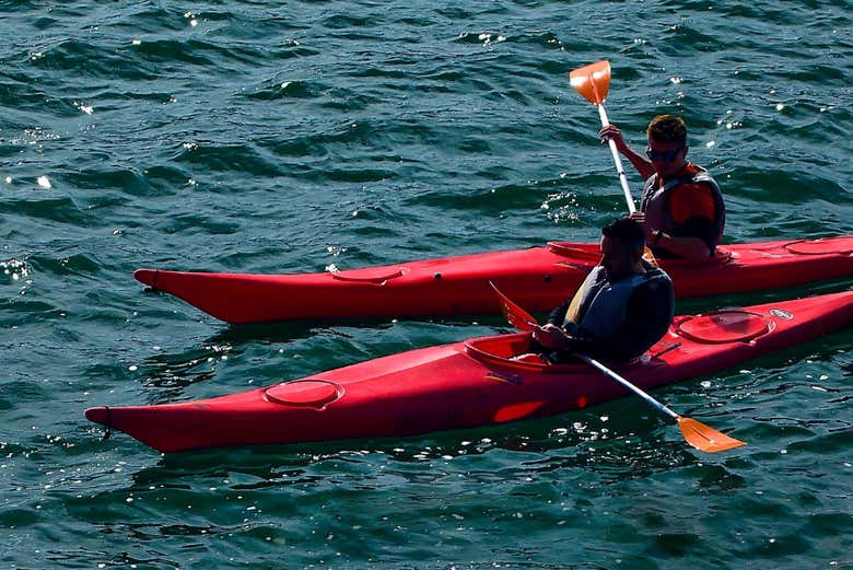 Preparado para remar pelo Cairo!