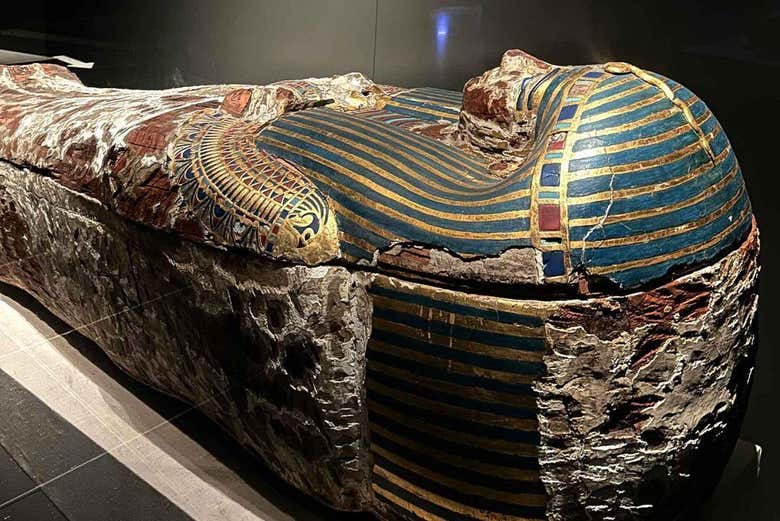 Un sarcófago del Museo de la Civilización Egipcia