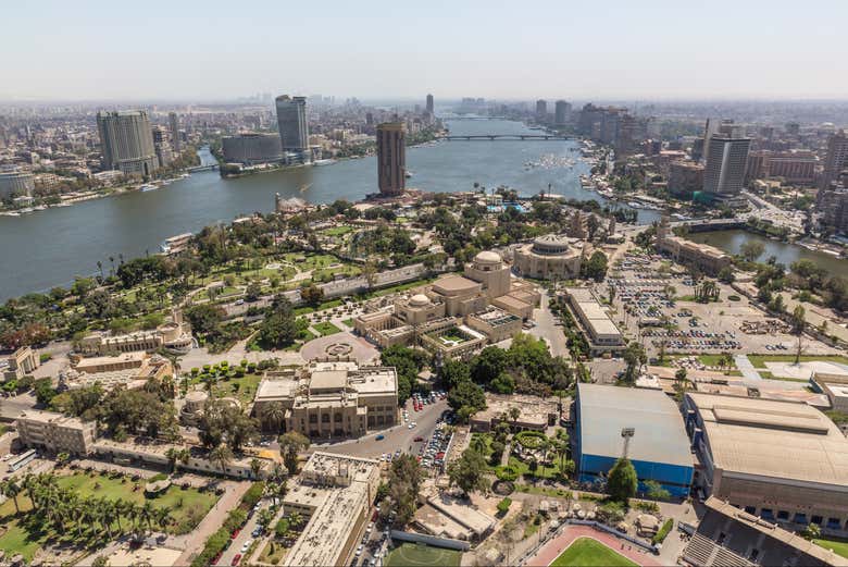 Vue aérienne du Caire