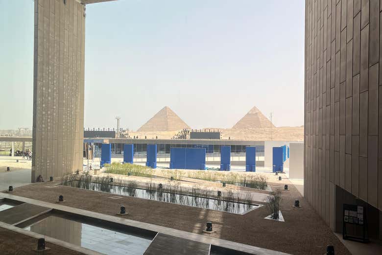 Vue sur le Grand Musée égyptien