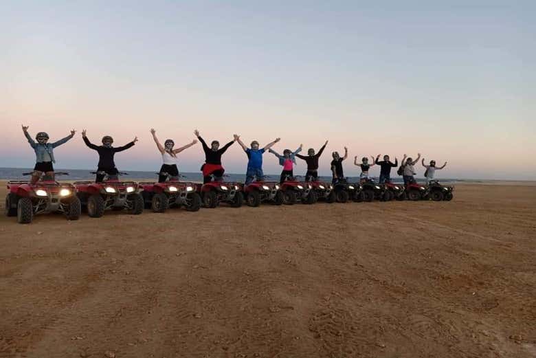 Foto di gruppo durante il tour