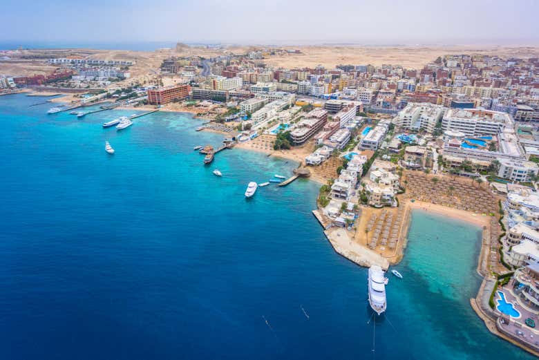 Panoramic view of Hurghada