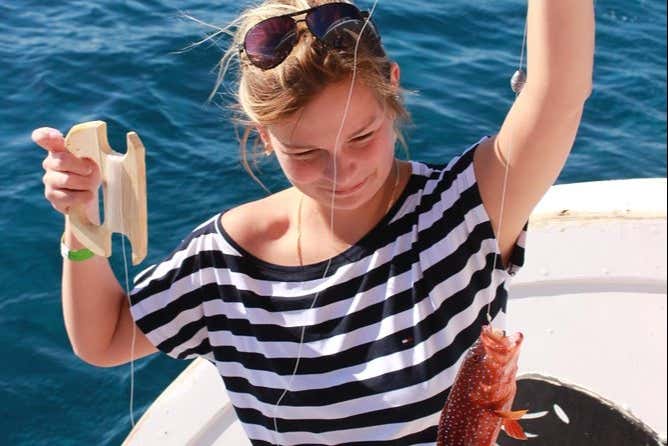 Pescando durante il tour