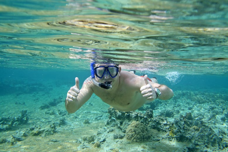 Facendo snorkeling nel Mar Rosso