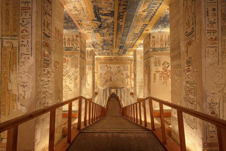 Ingresso alla tomba di Ramses VI nella Valle dei Re