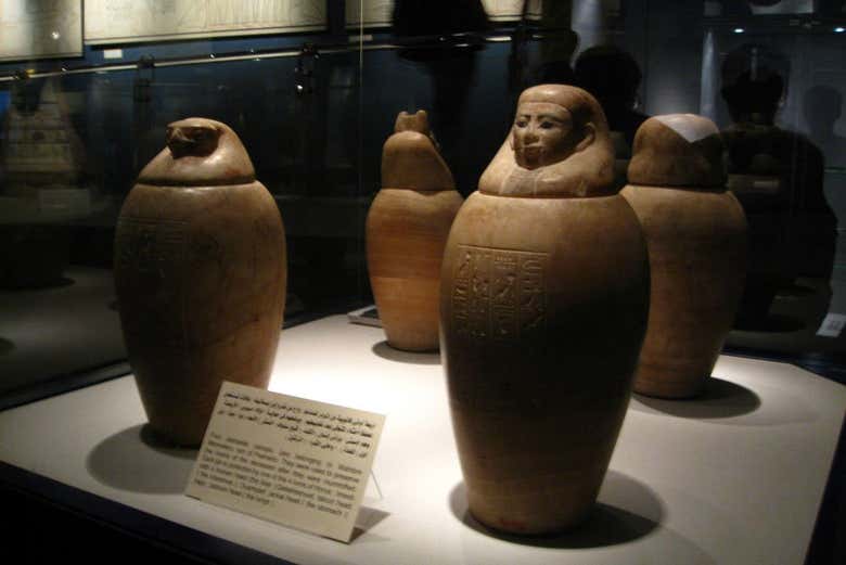 Arte egípcia no Museu da Mumificação