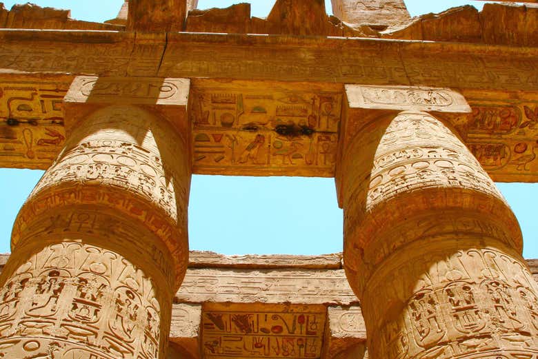 Columnas del templo de Lúxor