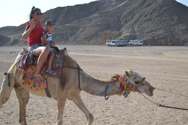 Paseando en camello