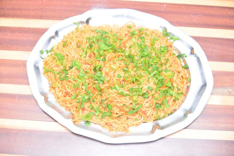 Lunch with local dishes