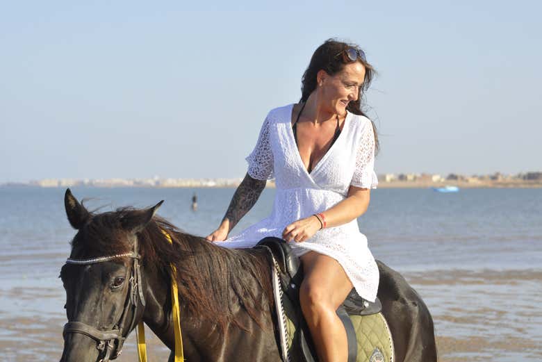 Trotando por la costa de Sharm el-Sheij