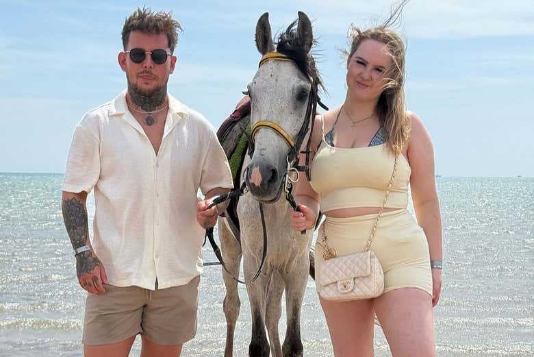 En la playa de Sharm el-Sheij