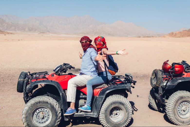 Explore the desert on board a quad