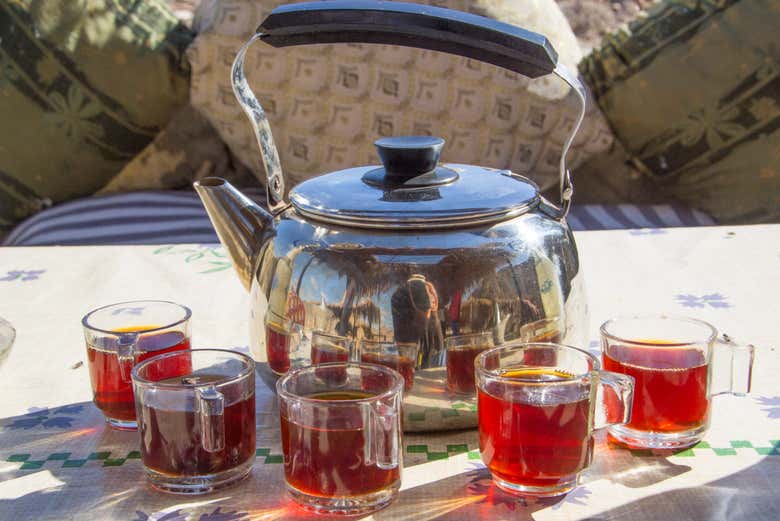 Stop along the way and enjoy a Bedouin tea