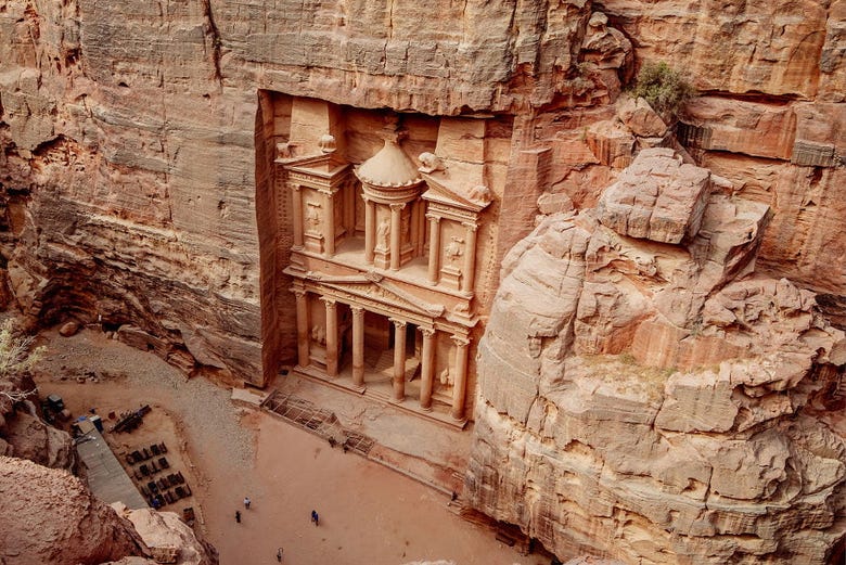 Panorámica de la ciudad nabatea de Petra