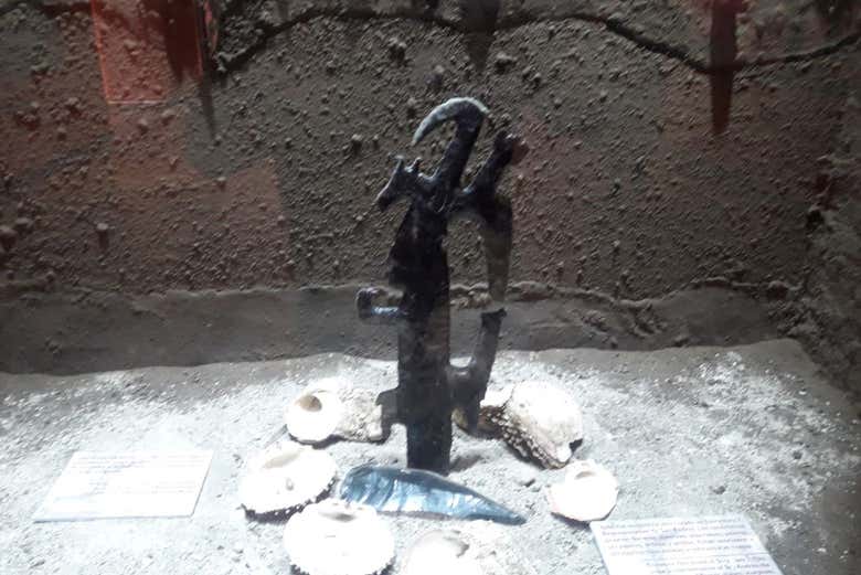 Pieza expuesta en el museo de San Andrés