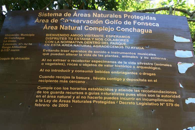 Affiche du complexe de Conchagua