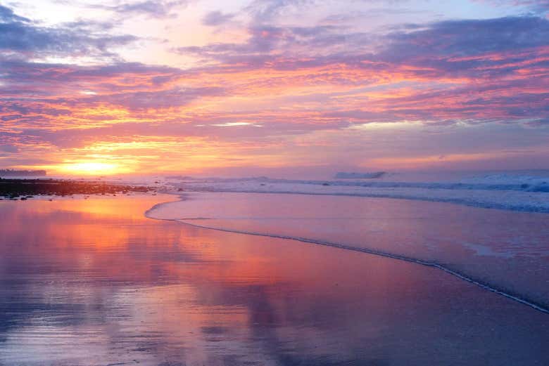 Tramonto sulla spiaggia del Tunco