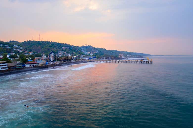 Vista aérea de Puerto La Libertad