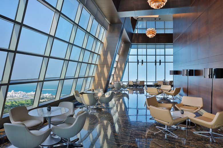 Enjoy refreshments while soaking up the sweeping panoramas