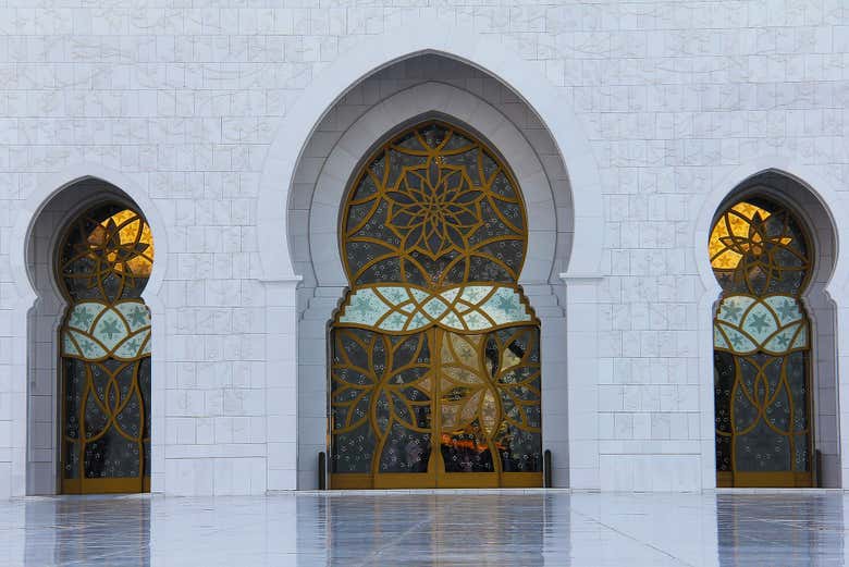 Portes de la mosquée Sheikh Zayed