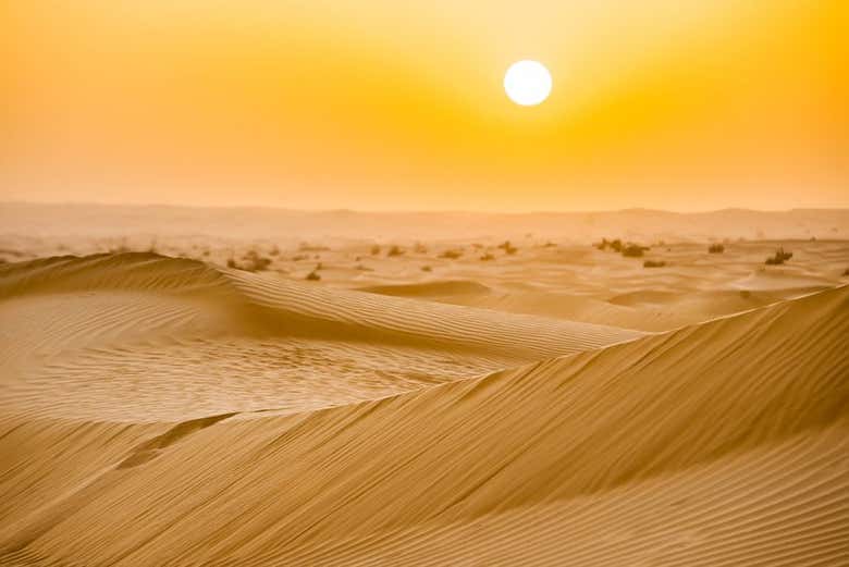 Atardecer en el desierto